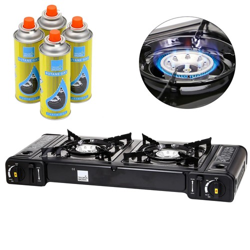 Portable butane double - double, twin