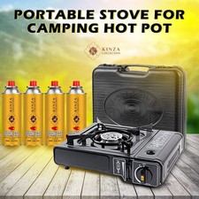 4x Butane Gas + Portable